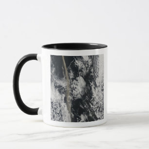 Satellite view of an ash plume mug