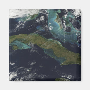 Satellite view of Cuba Magnet