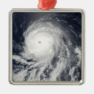 Satellite view of Hurricane Celia Metal Tree Decoration