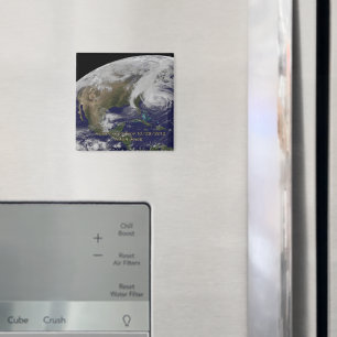 Satellite View of Hurricane Sandy Magnet