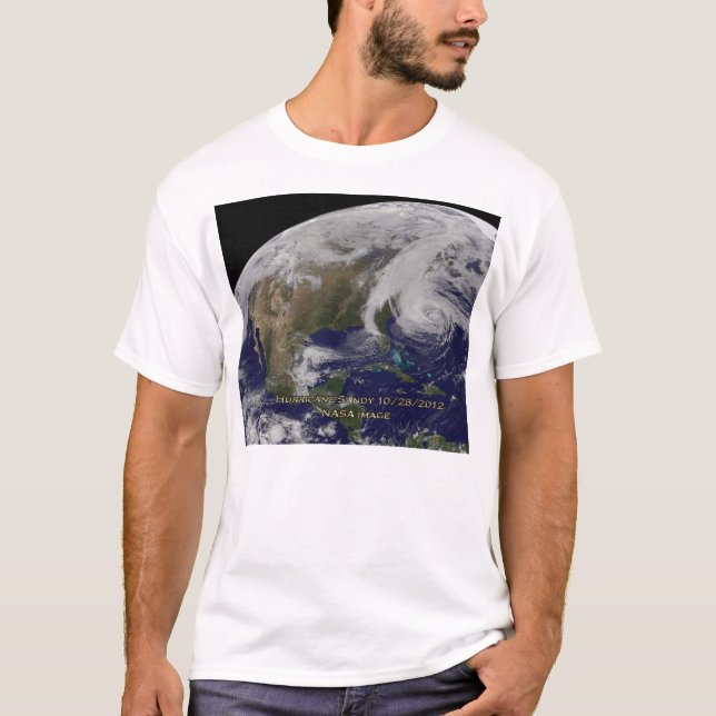 Satellite View of Hurricane Sandy T-Shirt (Front)