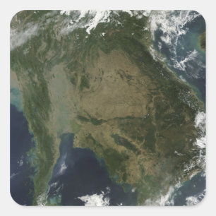 Satellite view of Indochina Square Sticker