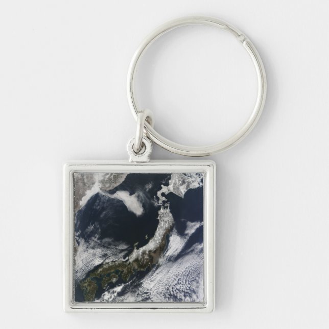 Satellite view of Japan Key Ring (Front)