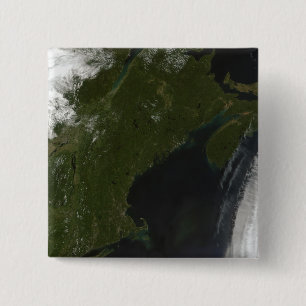 Satellite view of New England 15 Cm Square Badge
