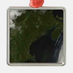 Satellite view of New England Metal Ornament