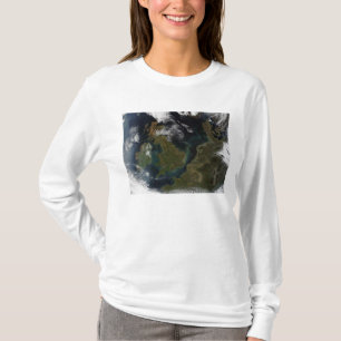 Satellite view of Northern Europe T-Shirt