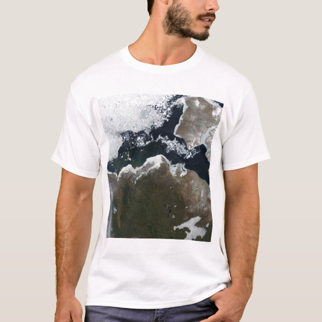 Satellite view of Northwest Canada T-Shirt (Front)