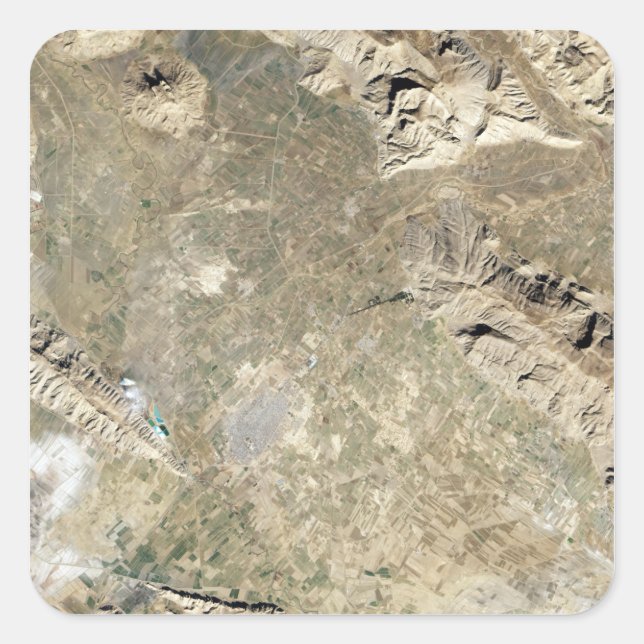 Satellite view of Persepolis Square Sticker (Front)