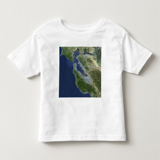 Satellite view of San Francisco, California Toddler T-Shirt (Front)