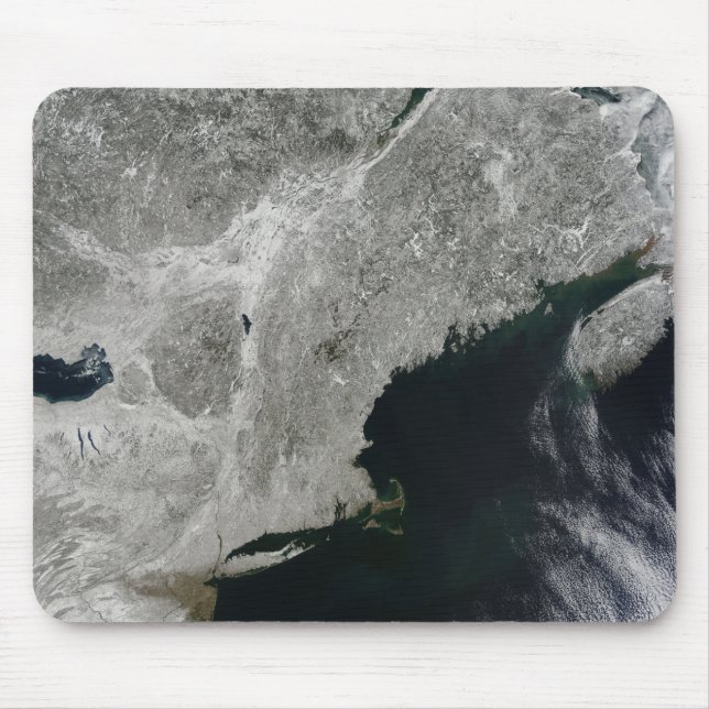 Satellite view of snow mouse pad (Front)