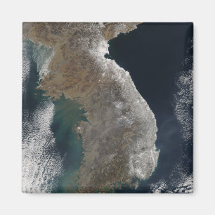 Satellite view of snowfall magnet