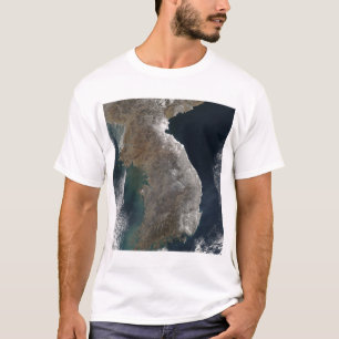 Satellite view of snowfall T-Shirt