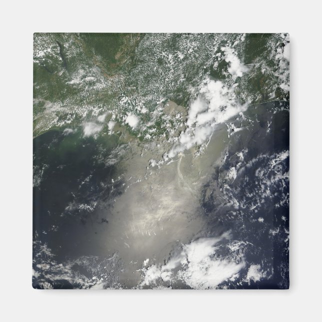 Satellite view of streaks and ribbons of oil magnet (Front)