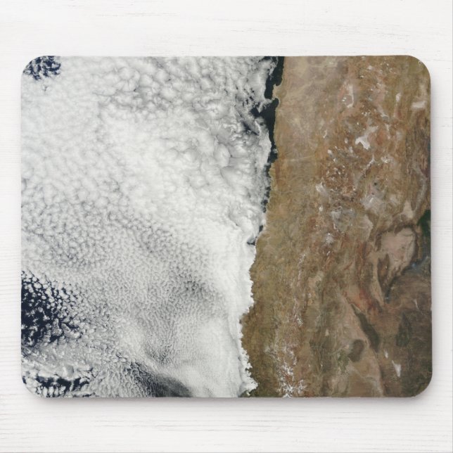 Satellite view of the Andes Mountains Mouse Pad (Front)