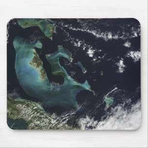 Satellite view of the Bahama Islands Mouse Pad