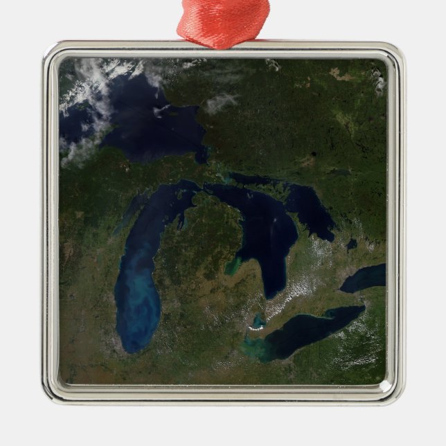 Satellite view of The Great Lakes Metal Tree Decoration (Front)