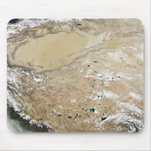 Satellite view of the Tibetan Plateau Mouse Pad