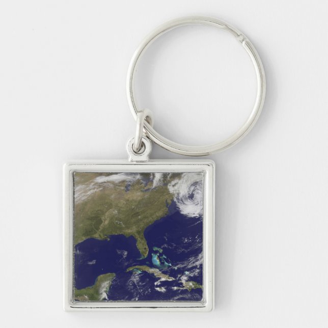 Satellite view of the United States East Coast Key Ring (Front)