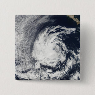 Satellite view of Tropical Depression Blas 15 Cm Square Badge