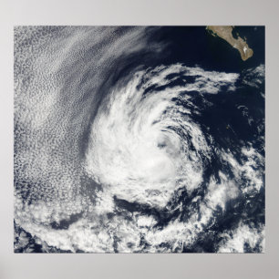 Satellite view of Tropical Depression Blas Poster