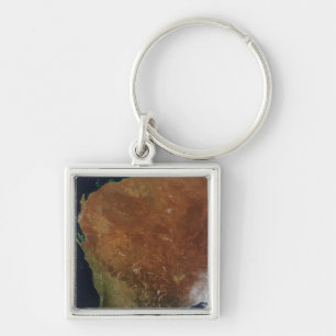 Satellite view of Western Australia Key Ring