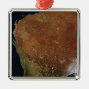 Satellite view of Western Australia Metal Ornament