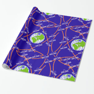 Satellites Orbiting Earth Wrapping Paper