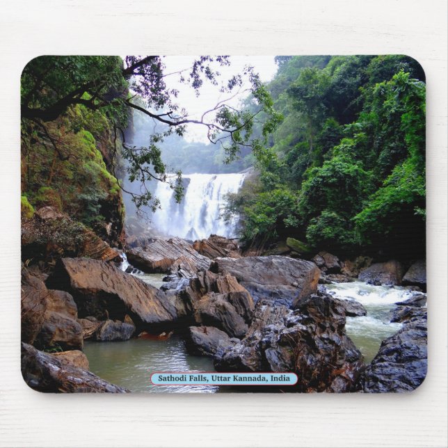 Sathodi Falls, Uttar Kannada, India Mouse Pad (Front)