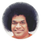 Sathya Sai Baba Sticker round