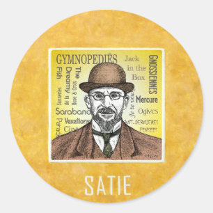 Satie Classic Round Sticker