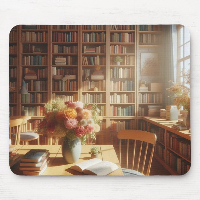 Satin Canvas for Your Clicks: Mouse Photo Pape Pad (Front)