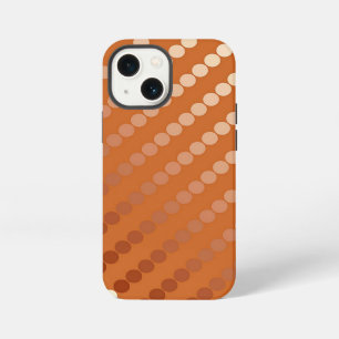 Satin dots - rust and copper iPhone case