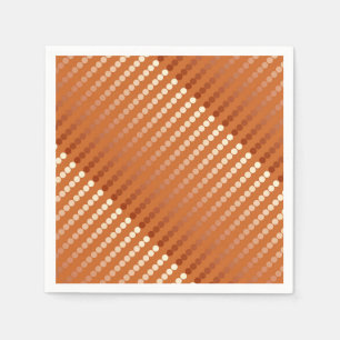 Satin dots - rust and copper napkin