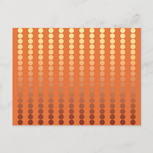 Satin dots - rust and gold postcard (Front)