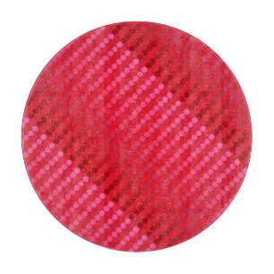 Satin dots - shades of deep red cutting board
