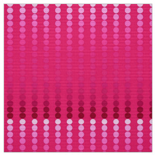Satin dots - shades of fuchsia pink fabric