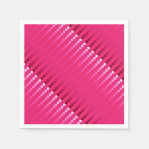 Satin dots - shades of fuchsia pink napkin