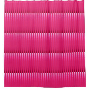 Satin dots - shades of fuchsia pink shower curtain