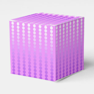 Satin dots - shades of orchid favour box