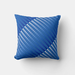 Satin dots - shades of steel blue cushion