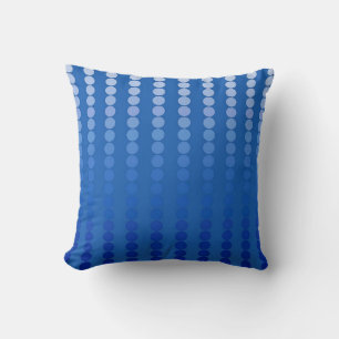 Satin dots - shades of steel blue cushion