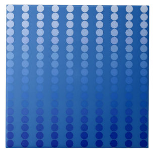 Satin dots - shades of steel blue tile