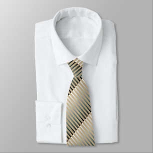 Satin dots - taupe and pewter grey tie