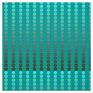 Satin dots - turquoise and pewter grey fabric