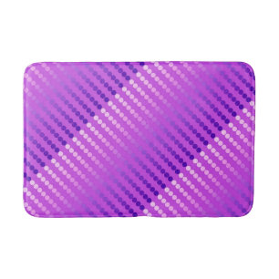 Satin dots - violet and orchid bath mat