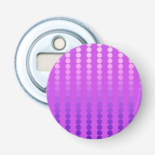 Satin dots - violet and orchid bottle opener