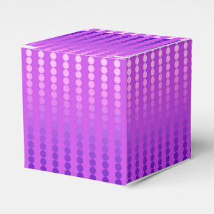 Satin dots - violet and orchid favour box