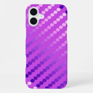 Satin dots - violet and orchid iPhone case
