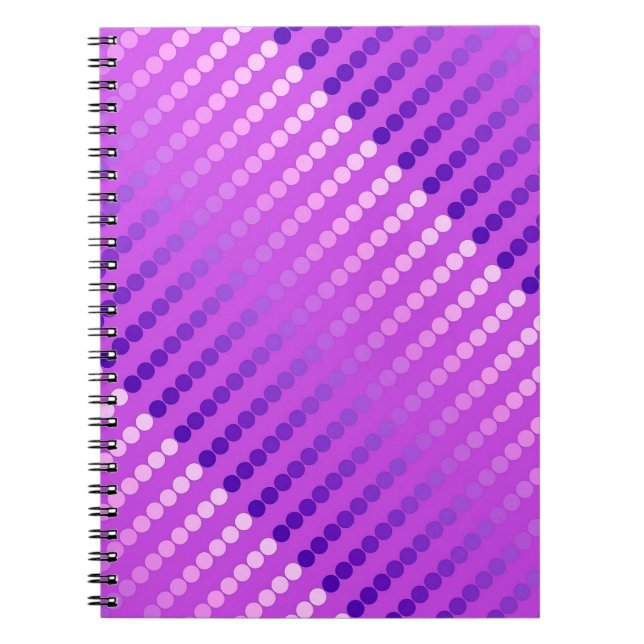 Satin dots - violet and orchid notebook (Front)