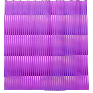 Satin dots - violet and orchid shower curtain